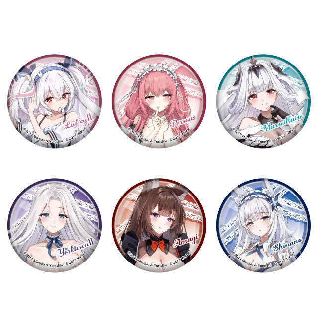 アズールレーン 缶バッジ ランダム・6種
