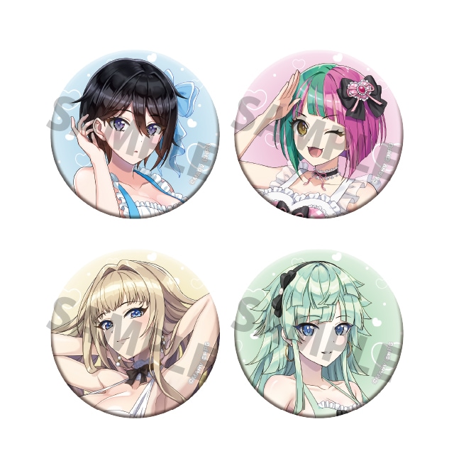 ドルフィンウェーブ 描き下ろし缶バッジセット【エプロンver.】(全2種)