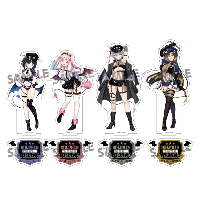 ドルフィンウェーブ 描き下ろしBIGアクリルスタンド【デビルポリスver.】(全4種)