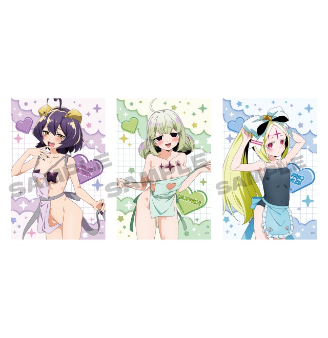 魔法少女にあこがれて 描き下ろしB2タペストリー【エプロンver.】(全3種) 各3,850円(税込)