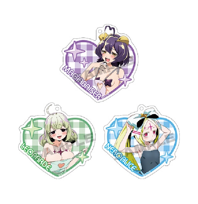 魔法少女にあこがれて 描き下ろしアクリルキーホルダー【エプロンver.】(全3種) 各880円(税込)
