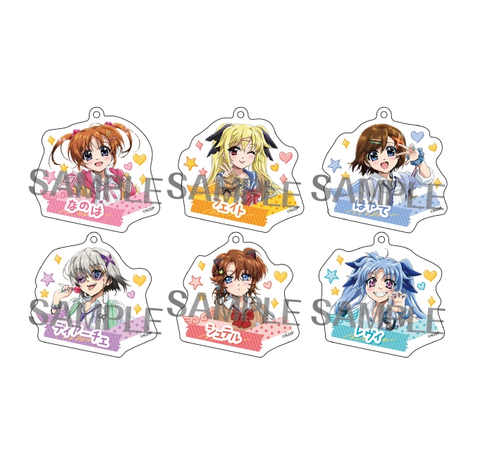 魔法少女リリカルなのは  描き下ろしアクリルキーホルダーコレクション（全6種）