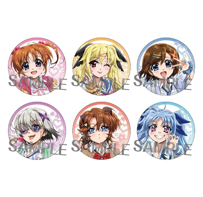魔法少女リリカルなのは 描き下ろし缶バッジコレクション（全6種）