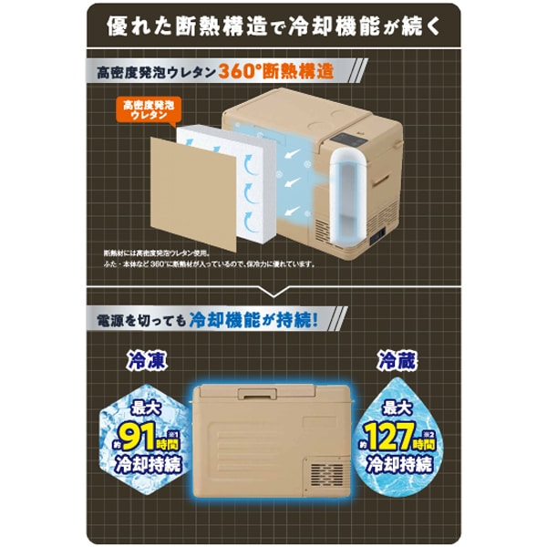28L持ち運べる冷凍冷蔵庫